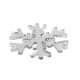 Plexi Acrylic Lucky Pendant Snowflake w/ 2 Holes 70mm
