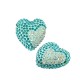 Resin Slider Heart w/ Strass 27mm (Ø3.30mm)