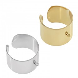 Bague avec anneau 20x15mm/0.6mm (Ø1.3mm) en Acier Inoxydable 304