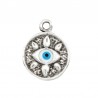 999° Silver Antique Plated/ White/ Azure/ Black