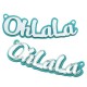 Πλέξι Ακρυλικό Στοιχείο "OhLaLa" 77x22mm
