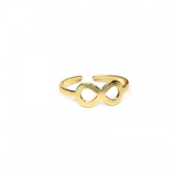 Bague motif infini en Métal/Laiton 19mm