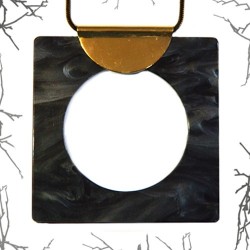 Pendentif Hémicycle en Métal/Laiton 35mm (Ø 2.5mm)