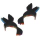 Plexi Acrylic Pendant Hummingbird 60x38mm (2pcs/Set)