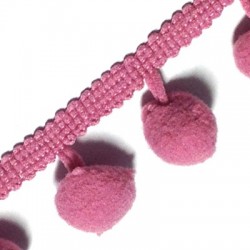 Dentelle à Pompons en Polyester 15 mm
