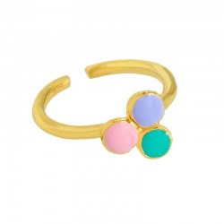 Brass Ring w/ Enamel 19mm