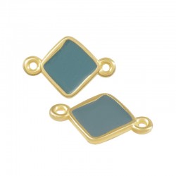 Zamak Connector Rhombus w/ Enamel 13mm