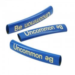 Tube en laiton coloré ‘‘Be Uncommon’’ 6x35mm