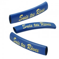 Brass Painted Tube "Suis tes Réves" 6x35mm