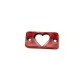 Connettore in Plexiacrilico Targhetta con Cuore 20x10mm