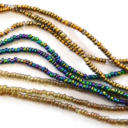 Glass Seed Beads 12/0 on String (~50cm length)