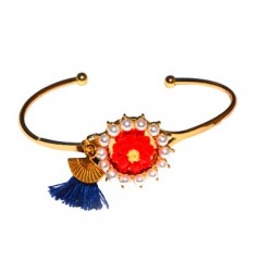 Pulsera de Metal Latón Ajustable 63mm