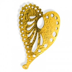 Ciondolo in Metallo Ottone Cuore 48x75mm