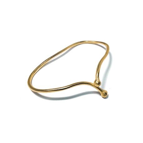 Brass Cast Palm Bracelet 74x37/2.5mm