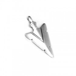 Colgante de Metal Zamak Punta de Flecha 15x23mm