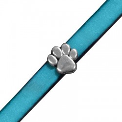 Zamak Slider Paw Print 14mm (Ø 10.2x2.2mm)