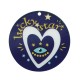 Plexi Acrylic Lucky Pendant “lucky star” w/ Evil Eye 50mm