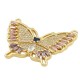 Conector de Metal Latón Mariposa con Circonitas 29x22mm
