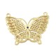 Connecteur en Laiton et Zircon Papillon 29 x 22 mm
