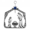 999° Silver Antique Plated/ Blue
