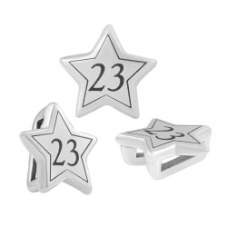 Zamak Lucky Slider Star "2023" 15mm (Ø10.2x2.2mm)