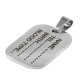 Stainless Steel 304 Pendant Tag 16.5x25mm/1.5mm