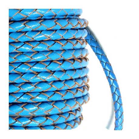 PU Leather Braided Cord 5mm