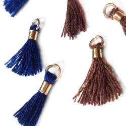 Cotton Tassel with Ring ~15-18mm