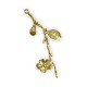 Brass Cast Flowers 11x40mm