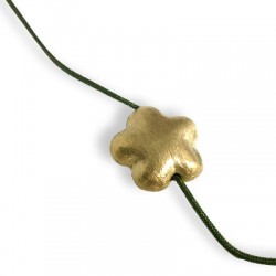 Passante in Metallo Ottone Fiore 15mm (Ø2mm)