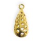 Brass Cast Drop Pendant 10x20mm