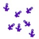 Colgante de Metal Zamak Puzzle Esmaltado 11x14mm