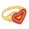 24K Gold Plated/ Magenta/ Red