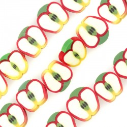 Mosaic Slider Fruit Slice Apple 20mm (~20pcs/string)