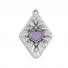 999° Silver Antique Plated/ Levander