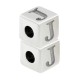 Μεταλλική Ζάμακ Χυτή Χάντρα Κύβος Γράμμα "J" 7mm (Ø3.7mm)