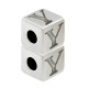 Zamak Bead Cube w/ Letter "Y" 7mm (Ø3.7mm)