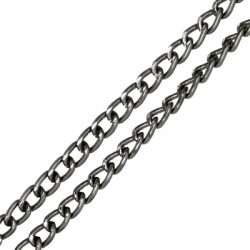 Aluminium Diamond Cut Chain 5.5x8mm/1.6mm