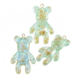 Resin Pendant Bear 23x55mm