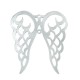 Plexi Acrylic Pendant Wings w/ 2 Holes 95x85mm