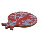 Wooden Lucky Pendant Pomegranate w/ Flower 55x66mm