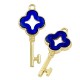 Colgante de Metal Zamak Llave con Metacrilato 29x13mm