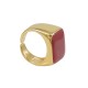 Anillo de Metal Latón Cuadrado con Esmalte 16mm/16mm