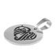 Stainless Steel 304 Charm Round “FAMILY” w/ Heart 15mm/1.5mm