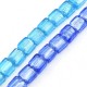 Murano Glass Bead Square 12mm (33pcs) (Ø2mm)