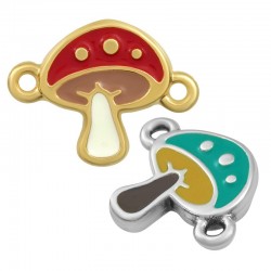 Zamak Connector Mushroom w/ Enamel 14mm