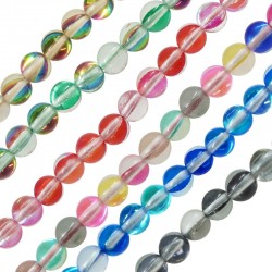 Spectrolite Bead Round Shinny 8mm (Ø0.5mm) (~47pcs)