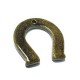 Ceramic Lucky Pendant Horseshoe w/ Enamel 48x53mm