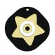 Plexi Acrylic Pendant Square w/ Star & Evil Eye 50mm