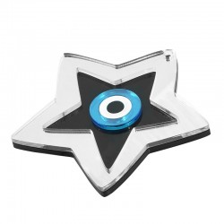 Plexi Acrylic Pendant Star w/ Evil Eye 90mm